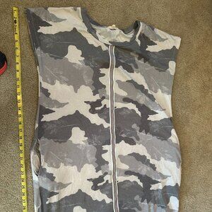 Mystree Casual Cotton Dress - Camo color - Size Large